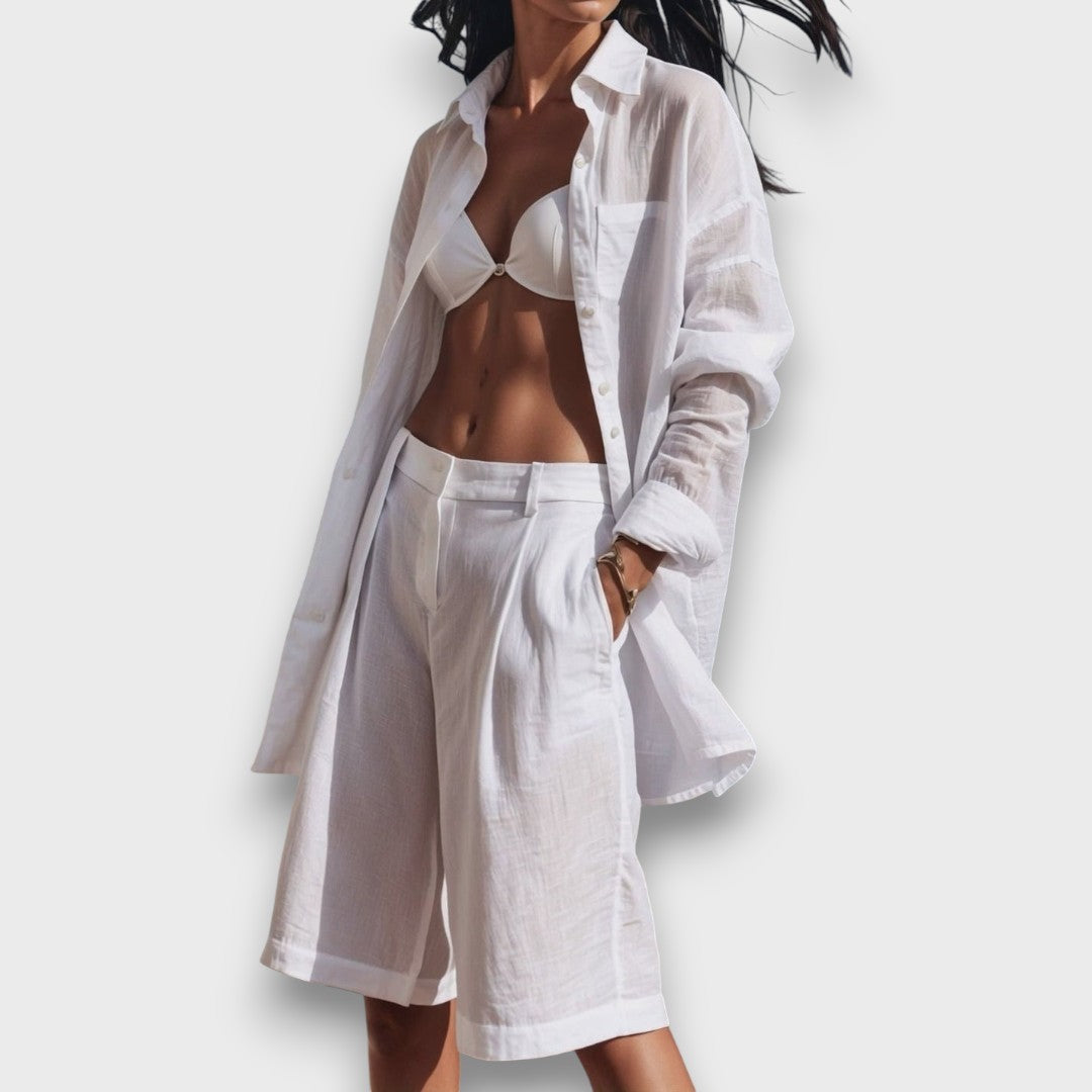 איסה – סט חולצה עם מכנסיים קצרים